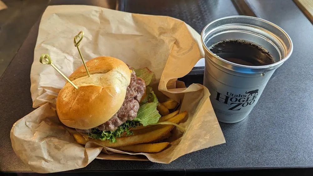 Beef Burger and Chips